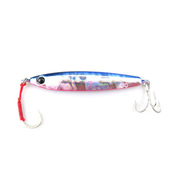 High Quality Blue Back 83mm/30g Falling Iron Plate Road Bait Lead Jig