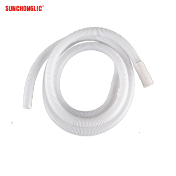 Sunchonglic 2m White Washing Machine Inlet Pipe with Universal Rubber Joint