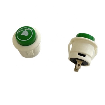 Black Round 16mm Momentary Push Button Switch with Lid Cover - SPST Type: R13-507