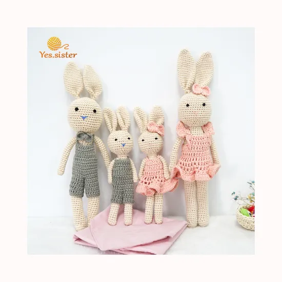 Wholesale Knitting Handmade Crochet Bunny Toy