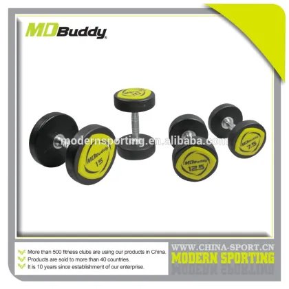 Nantong sports manufacturers fitness PU dumbbell sets