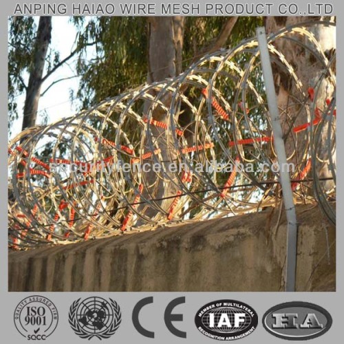 Hot sale high quality electric razor wire fence SGS standard