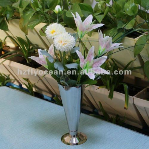 FO-9121 Stainless steel flower vase/metal flower vase