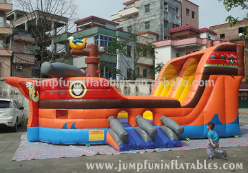 Top popular pirate inflatable slide for children,Combo bounce house and Toddler dry slide rental