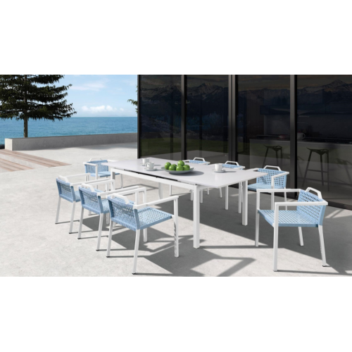 Chaise de plage de jardin en PE White Garden