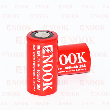 Nhà sản xuất Trung Quốc ENOOOOOK CAO CẤP LITHIUM ION có thể sạc lại pin 18350 3.7V 900mAh