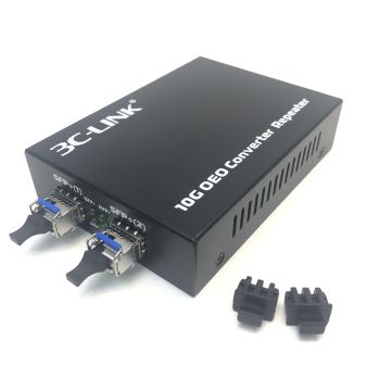 10G SFP+ to SFP+ OEO Optical Media Converter for Jumbo Frame