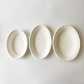 Take Away Bagasse Disposable 20oz-600ml oval Bowl