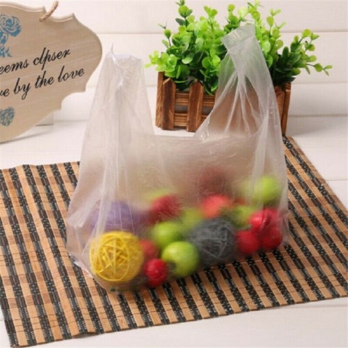 Free Sample T-Shirt Plastic Handle Carry Grocery Packing Plastic Bag