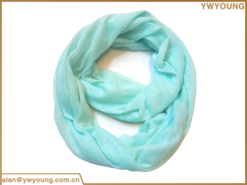 Most beautiful soft pure color infinity scarf for lady