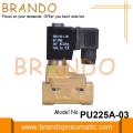 PU225A-03 Shako Tipo 3/8 &#39;&#39; Válvula Solenóide de Latão 24V