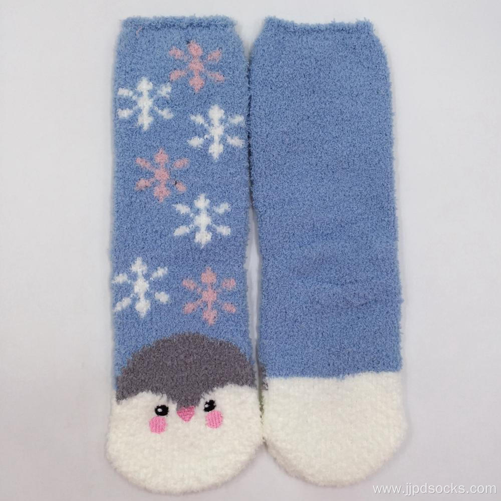 Fuzzy indoor socks for girl