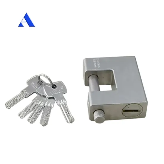 Stainless Steel Smart Safety Solid Iron Body Shutter Rectangular Padlock
