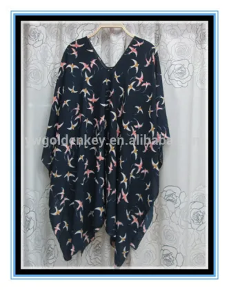 2016 chic birds knit poncho long chiffon poncho with tassels poncho