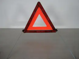 emergency reflective warning triangle