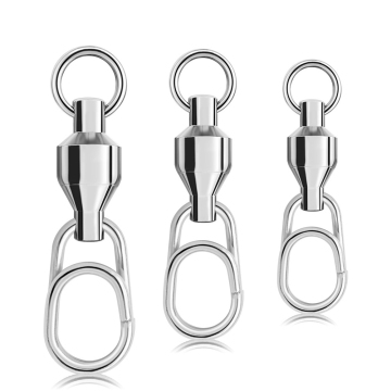 Pukal keluli tahan karat Ball snap swivels Set: Accessories memancing laut penting dalam air masin penting