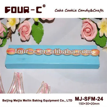Cake bead mold,silicone fondant mold,impression silicone mold