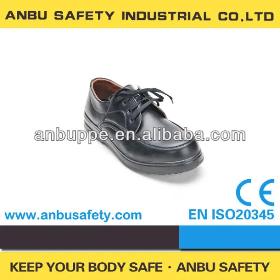 steel toe black low cut dress/officer/executive style safety shoes