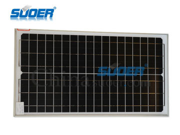 Suoer High Quality Solar Cell 30W 18V Mono Solar Panel