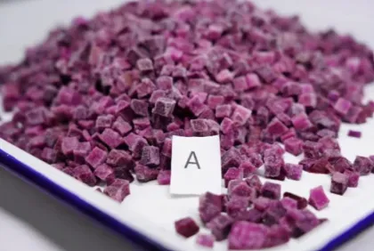 SUPER QUALITY IQF DICED PURPLE POTATO