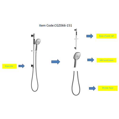 High Quality Shower Rail Set