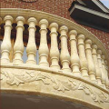 Balcone Decorazione Natura Bianco Balaustra in pietra