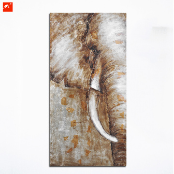 Elephant Half Oil Painting