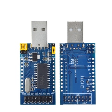 TZT CH341A Programmer: USB to UART/IIC/SPI/I2C Converter with Onboard Indicator Lamp