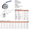 DN50-100 сэндвич-шариковый клапан