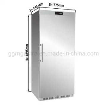 2023 Commercial Stainless Steel Refrigerator Upright Standing Fridge Top Mounted Chiller