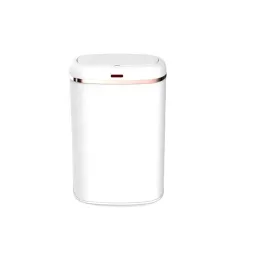 2024 Wholesale Automatic Ellipse Waste Bins in Stainless Steel: 38L, 48L, 58L, and 68L Designs
