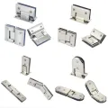 Elegant Shower Glass Door Hinge in Stainless Steel