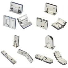 Elegant Shower Glass Door Hinge in Stainless Steel