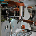 Edelstahl -Espresso -Kaffeemaschine