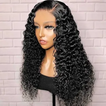 Pre Plucked Lace Closure Hair Wig Density 150 Curly 4*4 Lace Closure Human Hair Wigs