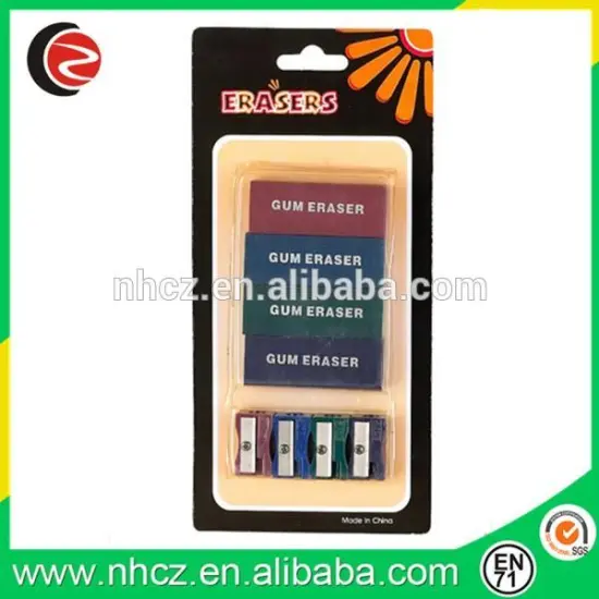 Eraser with Sharpener Stionery Set