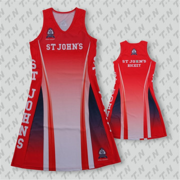 Custom sublimation women dress wholesales netball jerseys