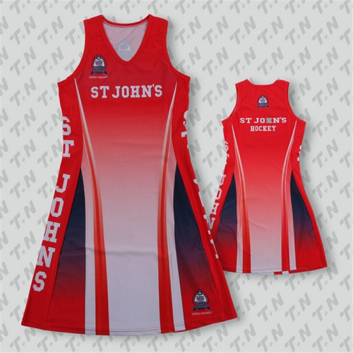 Custom sublimation women dress wholesales netball jerseys