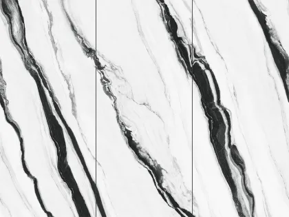 Rock slab raw stone diagonal panda white