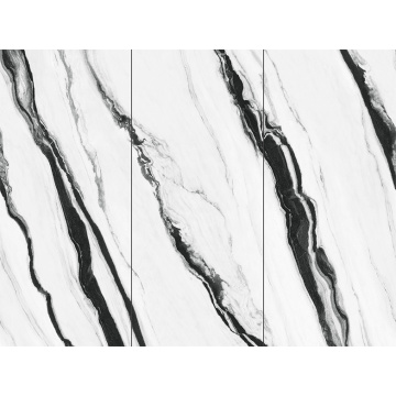 لوح صخري من الحجر الخام قطري الباندا الأبيض