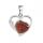 Love Heart Birthstone Pendant for Making Jewelry Necklace