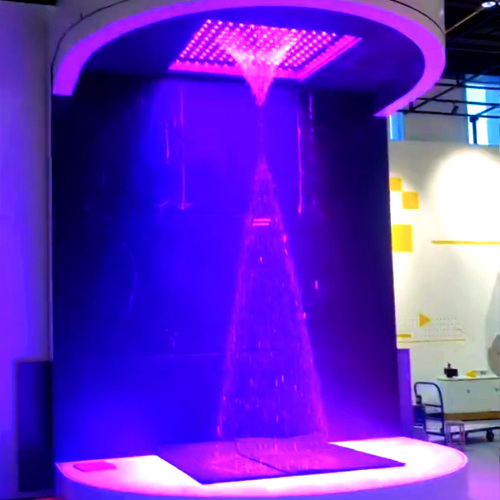 Fonte artística de parede interna para áreas de recepção de escritórios