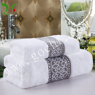 Luxury 100% cotton band fine quality bath towel