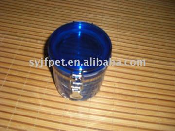 round 600ml seal jar blow bottle factory cosmetic packaging