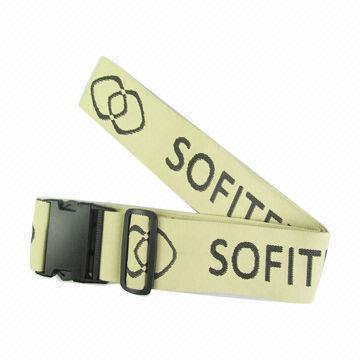 Promotional Polyester Jacquard Luggage Straps with Custom Logo
