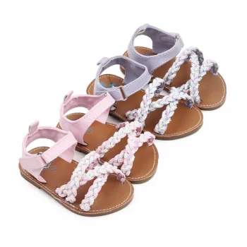 Summer Baby Girl Outdoor Lightweight Rubber Slippers - Breathable Fashionable Walking Shoes for Toddlers