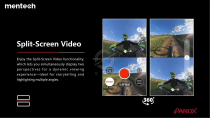 PanoX V3 360° Waterproof Sports Action Camera