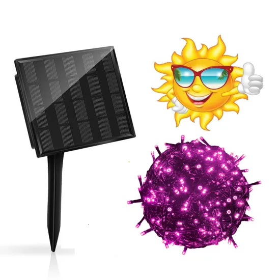 100 LED 10M Xmas Tree Outdoor Mason Supply Lamp String Pvc White Powered Power Led Solar Christmas Fairy Light