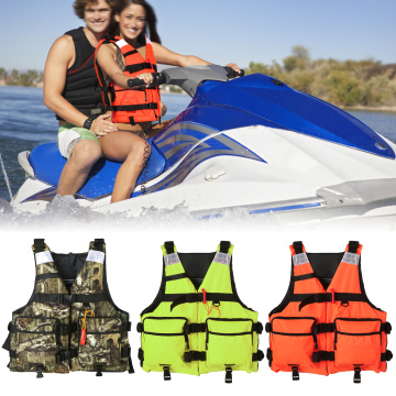 Water Sport Life Vest Reflective Life Jacket for Kayaking Fishing Sailing Floatation Life Safety Waistcoat life vest adult