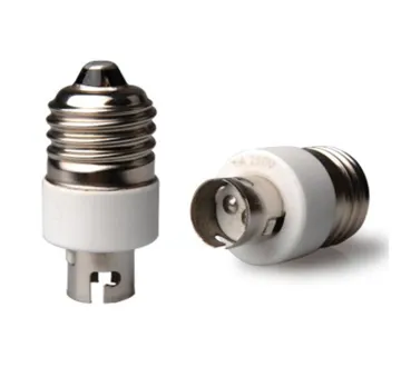 E27 E26 to BA15d Lampholder Socket Adapter